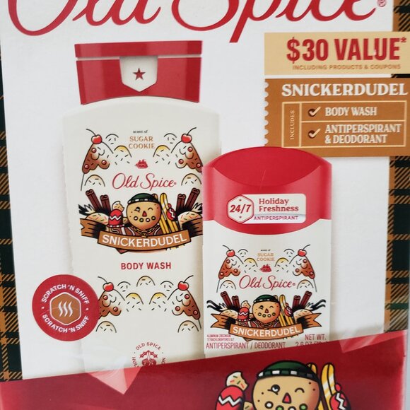 NEW Old Spice Snickerdudel deodorant and body wash holiday set limited edition - Picture 3 of 5